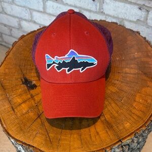 Patagonia Purple Mesh Snapback Cap